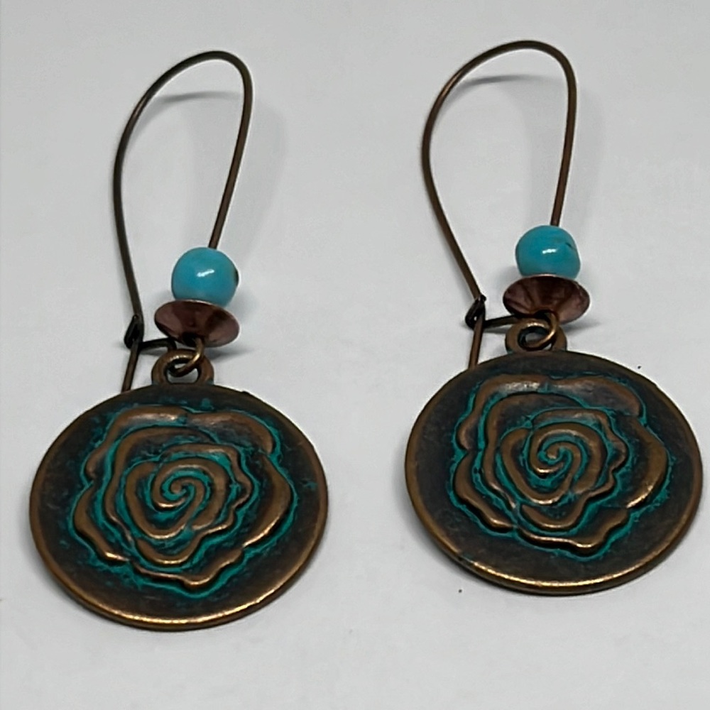 Earrings southwestern boho turquoise